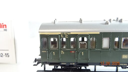 Märklin H0 00792-15 Abteilwagen 1./2. Kl. der DB in OVP PR8487 – Bild 3