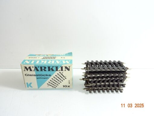 Märklin H0 2134 K-Gleis gebogenes Gleis 10Stück siehe Foto in der OVP CK6540