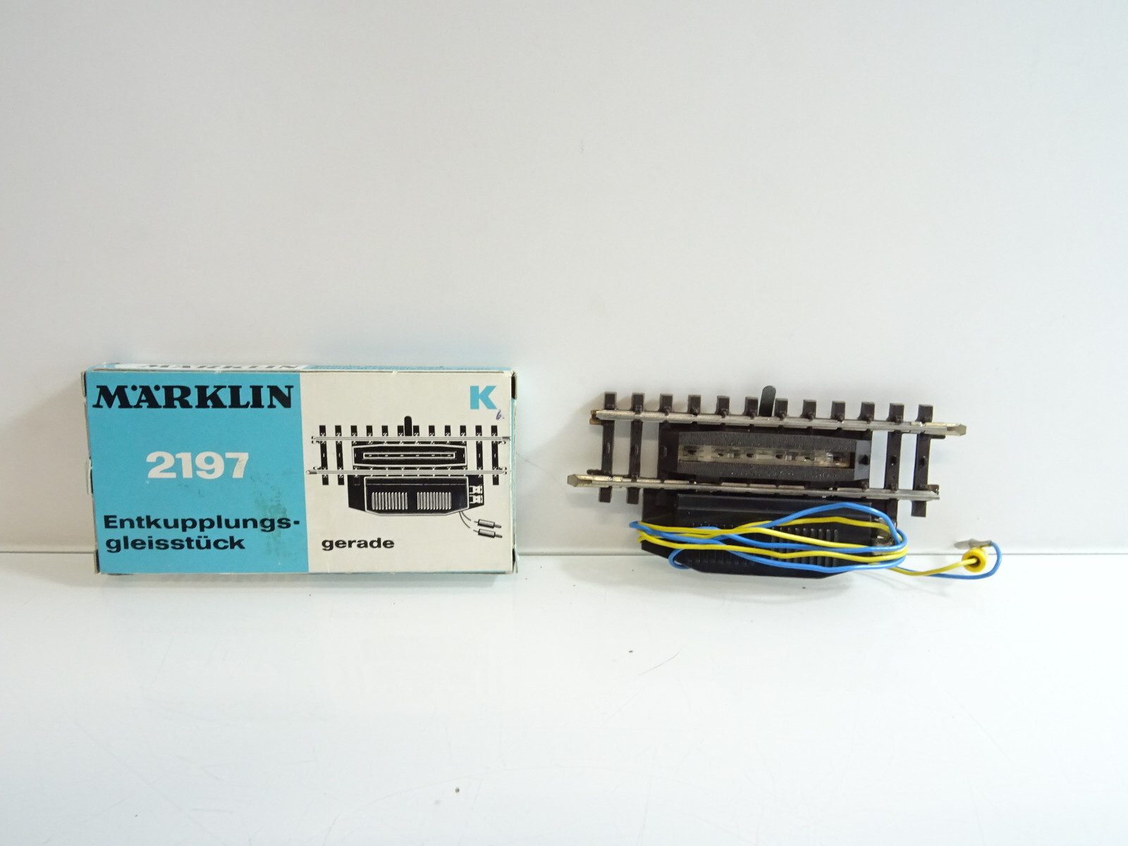 Märklin H0 2197 K-Gleis gerades Entkupplungsgleisstück in OVP C1546