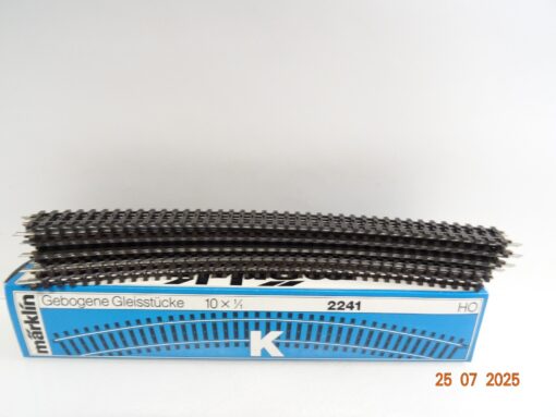 Märklin H0 2241 K Gleis Gebogene Gleisstücke 1/1 10Stück in OVP siehe Foto PK24
