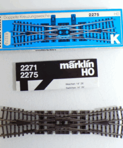 Märklin H0 2275 K-Gleis schlanke Kreuzungsweiche siehe Foto in OVP PK2561