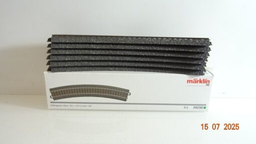 Märklin H0 24230 Gebogenes Gleis Radius 2=437,5 mm 30° 6Stück in OVP CK9638