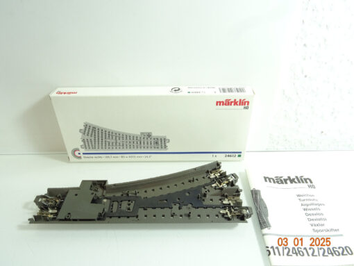 Märklin H0 24612 C Gleis Weiche rechts siehe Foto in OVP CK7201 – Bild 3