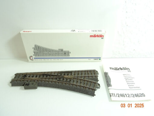 Märklin H0 24612 C Gleis Weiche rechts siehe Foto in OVP CK7201