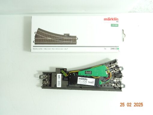 Märklin H0 24612 Weiche rechts mit Antrieb u. Decoder siehe Foto in OVP CK6279 – Bild 3