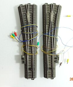 Märklin H0 24711 C-Gleis Weichenpaar mit Antrieb 74491 siehe Foto CK7051 o.