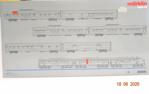 Märklin H0 26600 Zugset 9tlg. California Zephyr Sound Digital in OVP JL1014 – Bild 3