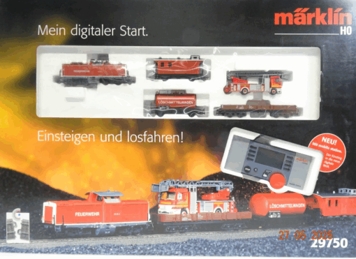 Märklin H0 29750 Startpackung mit Feuerwehr-Zug Digital in OVP JL819 – Bild 3