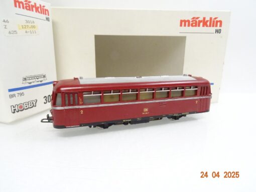 Märklin H0 3016 Schienenbus BR 795 Motorwagen der DB in OVP JL291