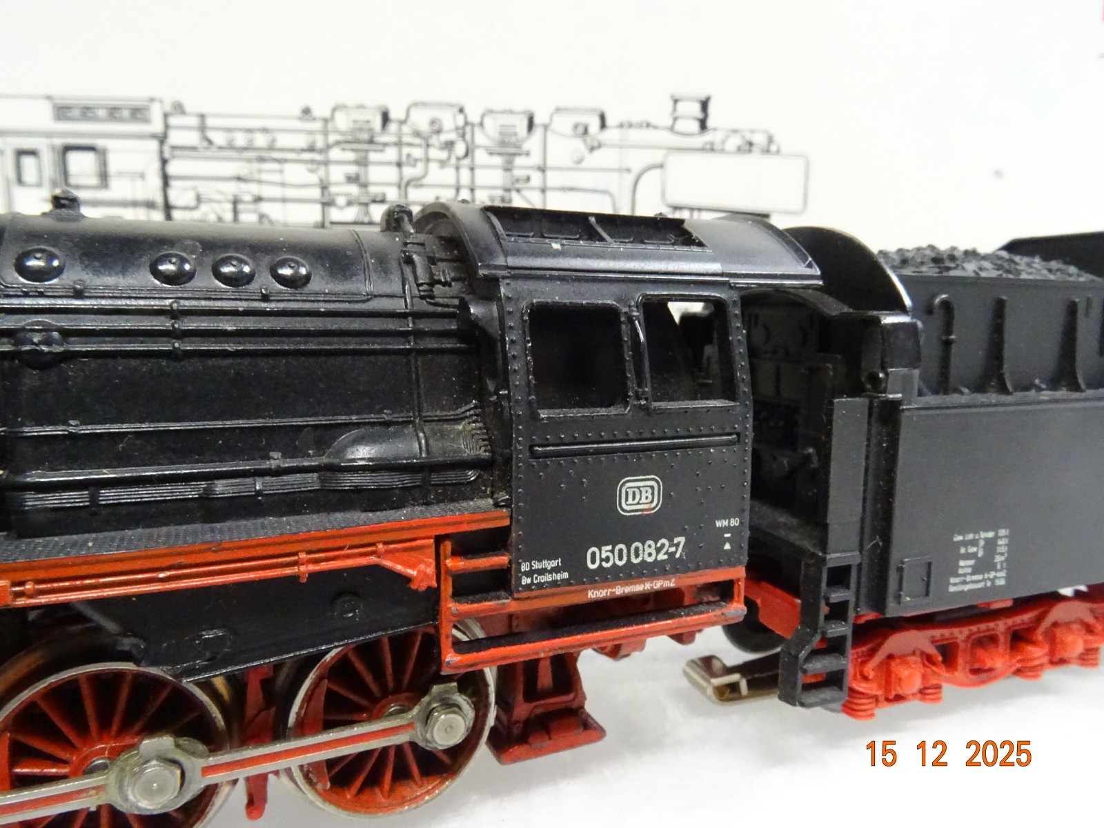 Märklin H0 3084 Dampflok BR 050 082-7 der DB Kabinentender in EVP JL5107 – Bild 3