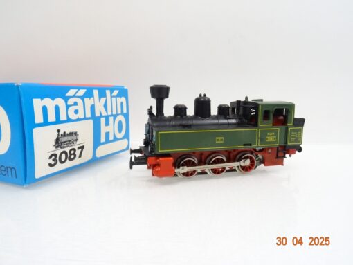 Märklin H0 3087 Dampflok grün schwarz Klvm in OVP JL383