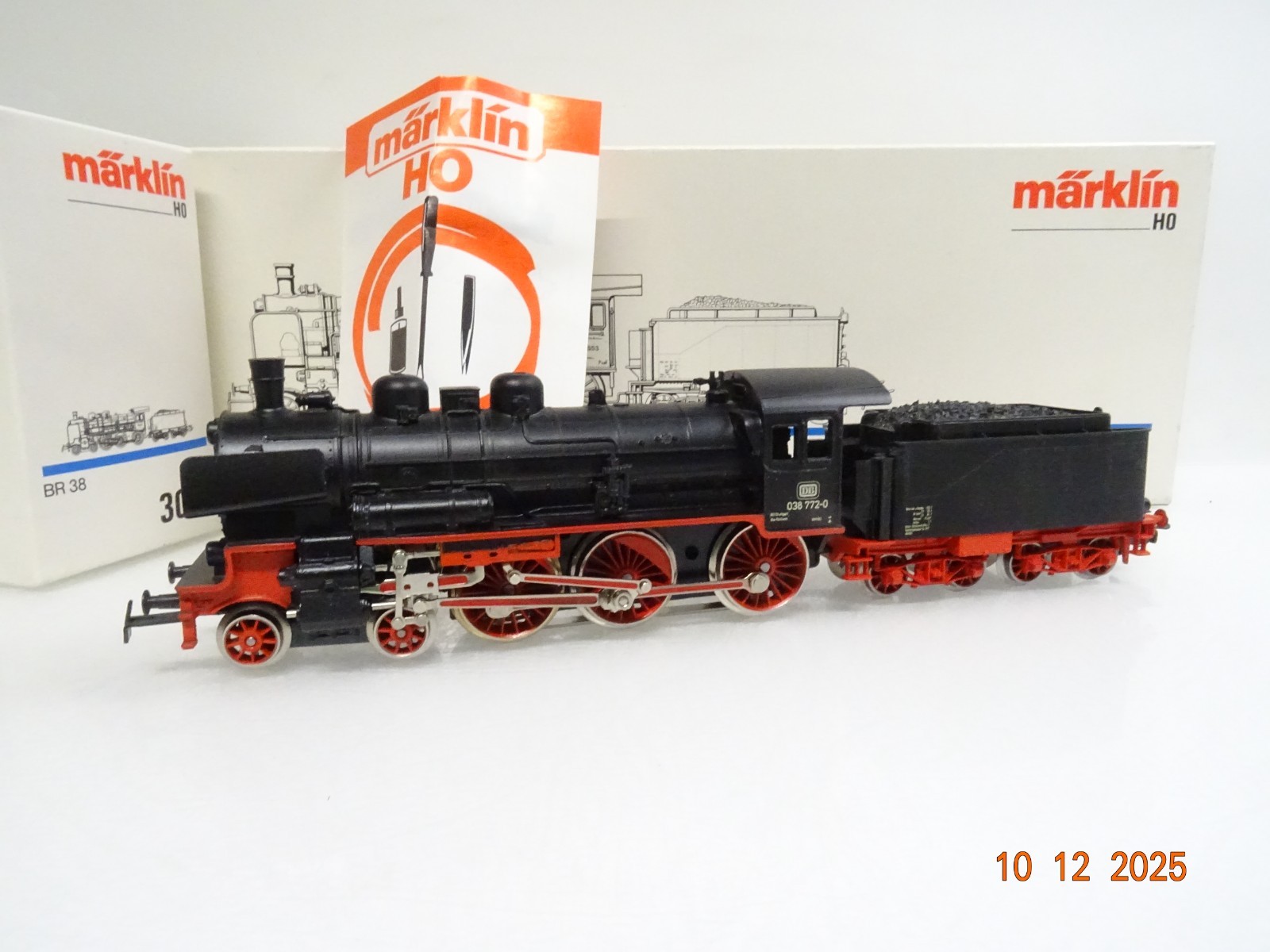 Märklin H0 3099 Dampflok BR 38 3553 der DR in OVP JL4982