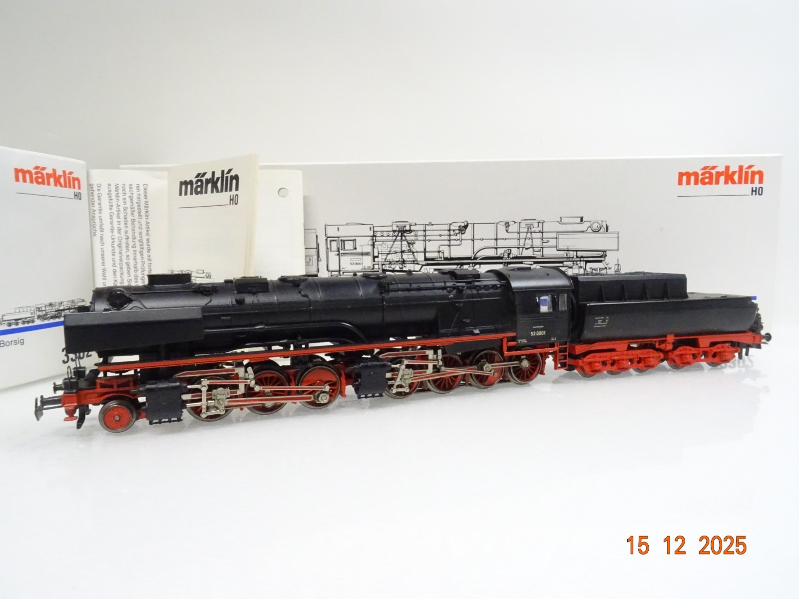 Märklin H0 3102 Dampflok BR 53 0001 der DR Borsig in EVP JL5109
