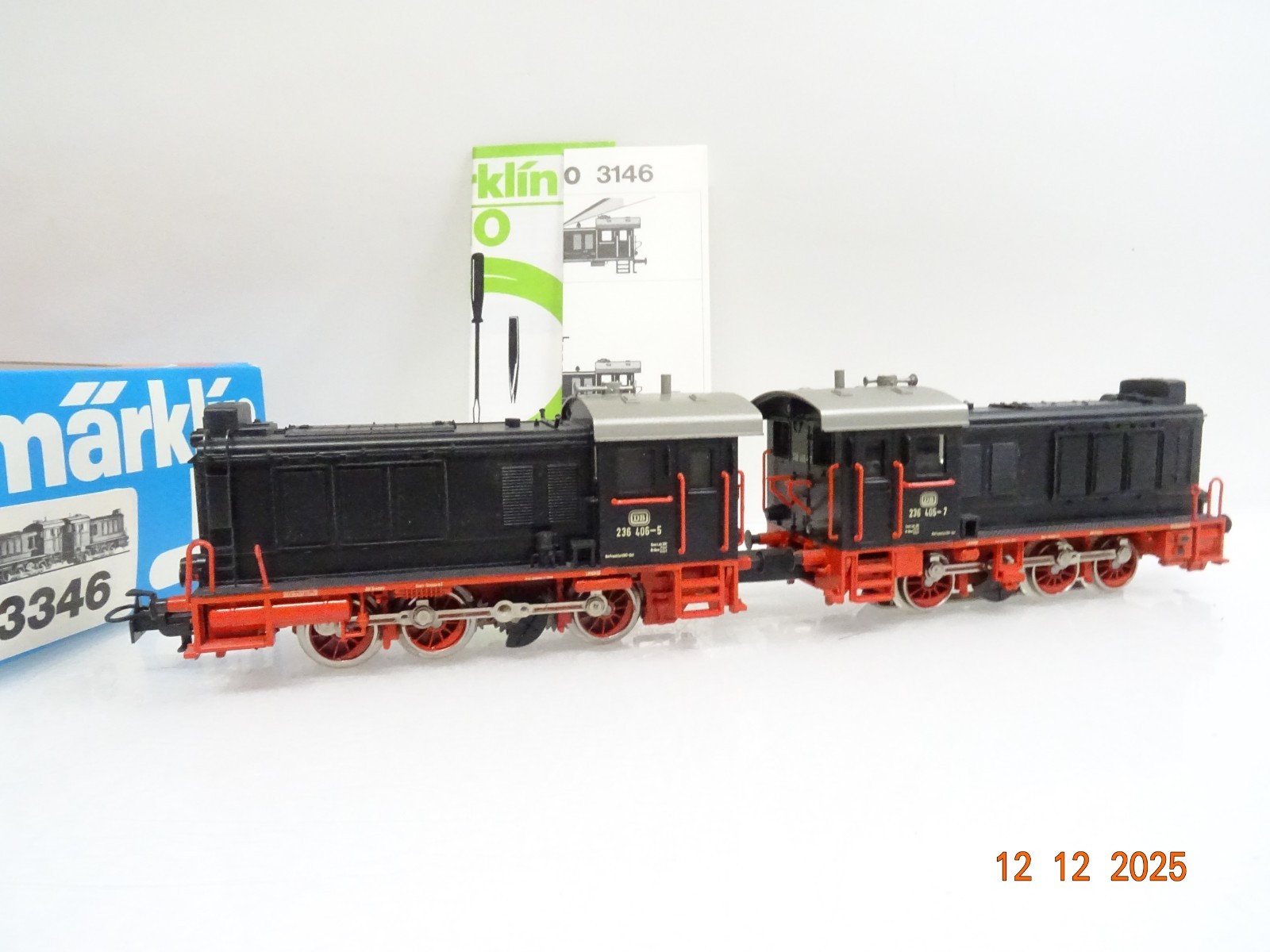 Märklin H0 3346 Doppel Diesellok BR 236 der DB in OVP JL5022