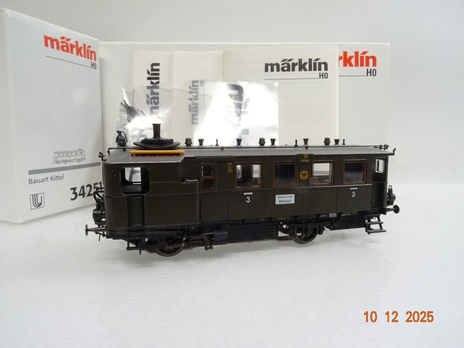 Märklin H0 34251 Dampftriebwagen Kittel der DRG Delta in OVP JL4999