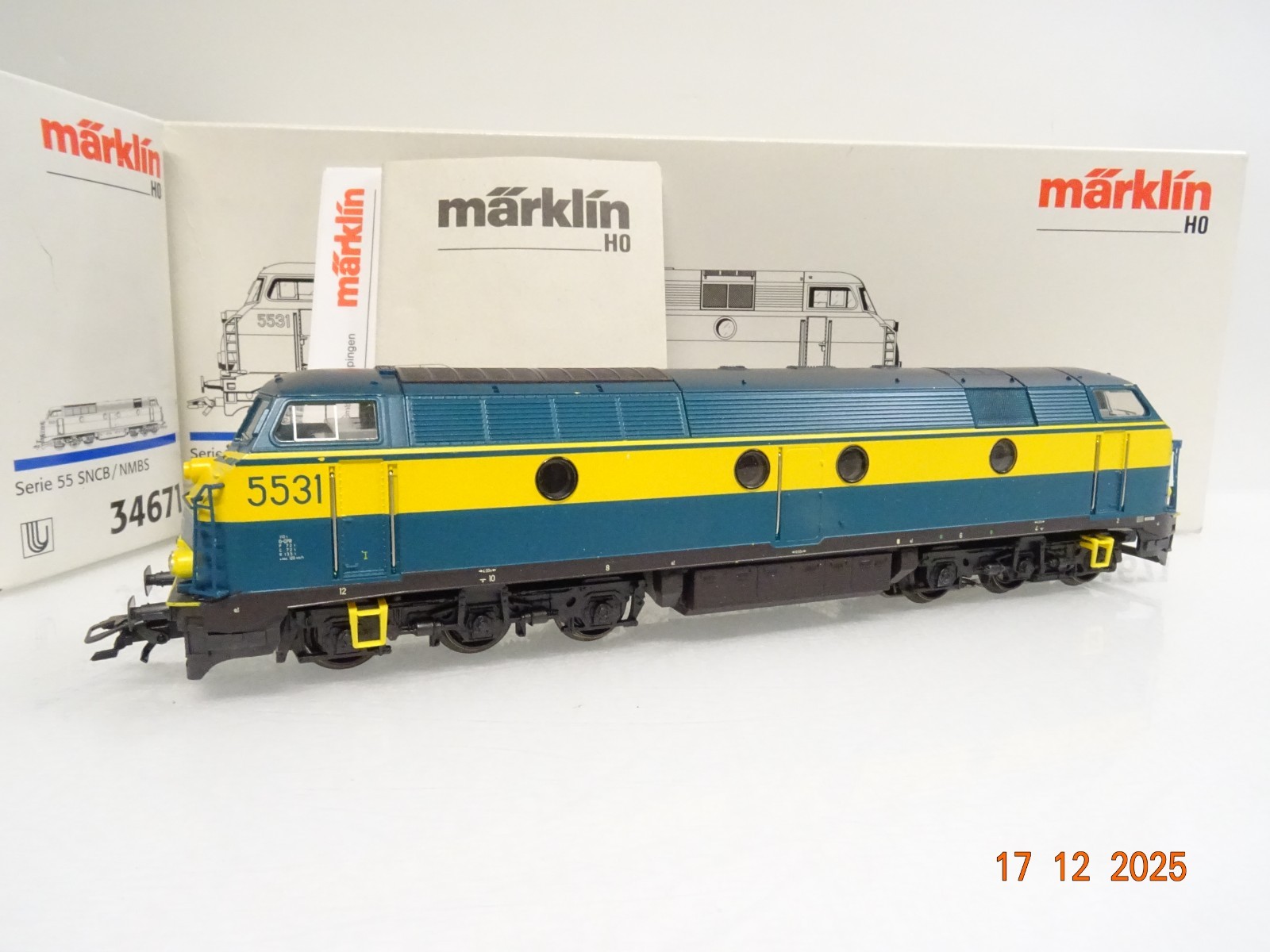 Märklin H0 34671 Belgien Diesellok 5531 der SNCB Delta Digital in OVP JL5175