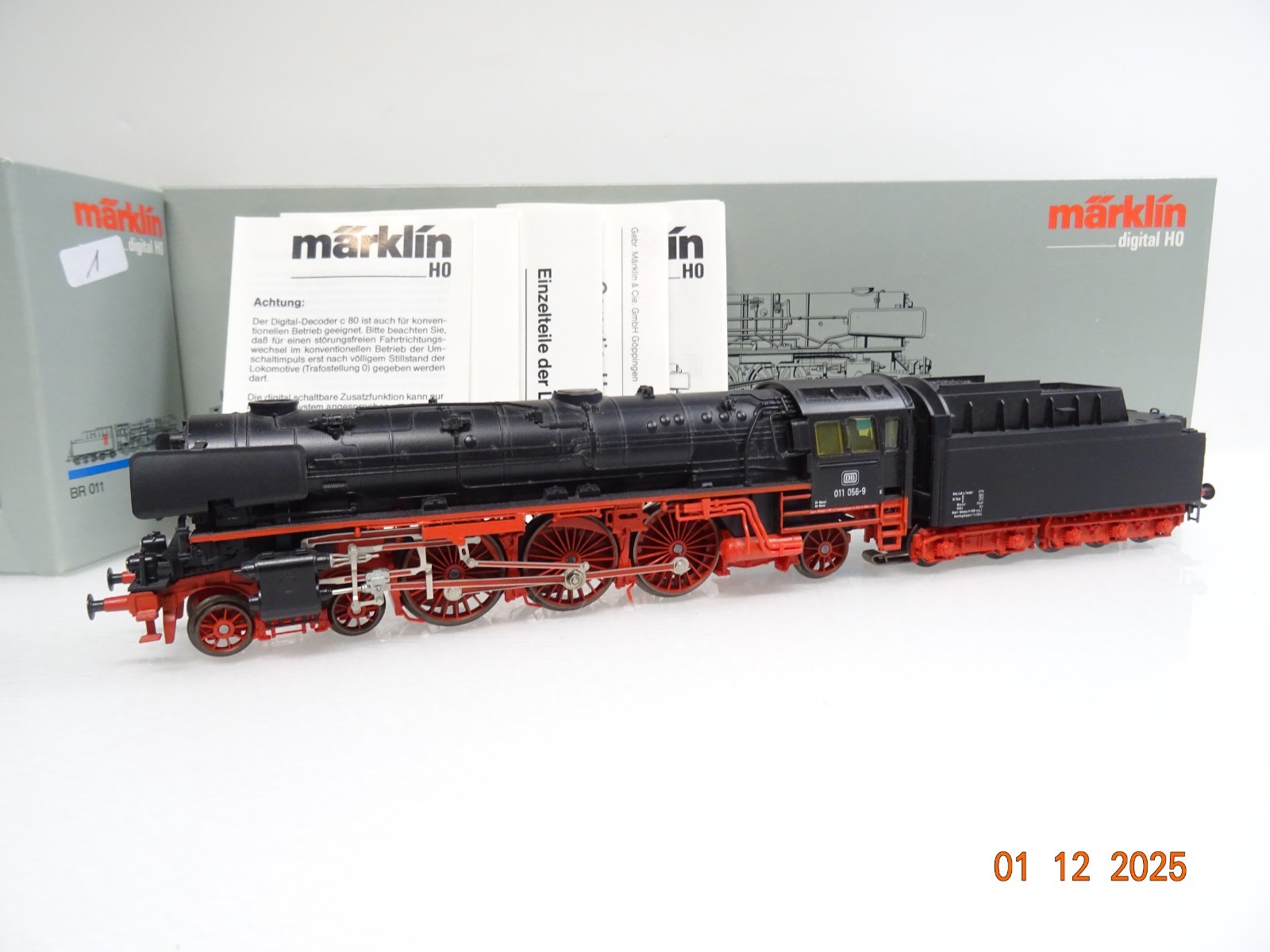 Märklin H0 3690 Dampflok BR 011 056-9 der DB Digital in OVP JL4798