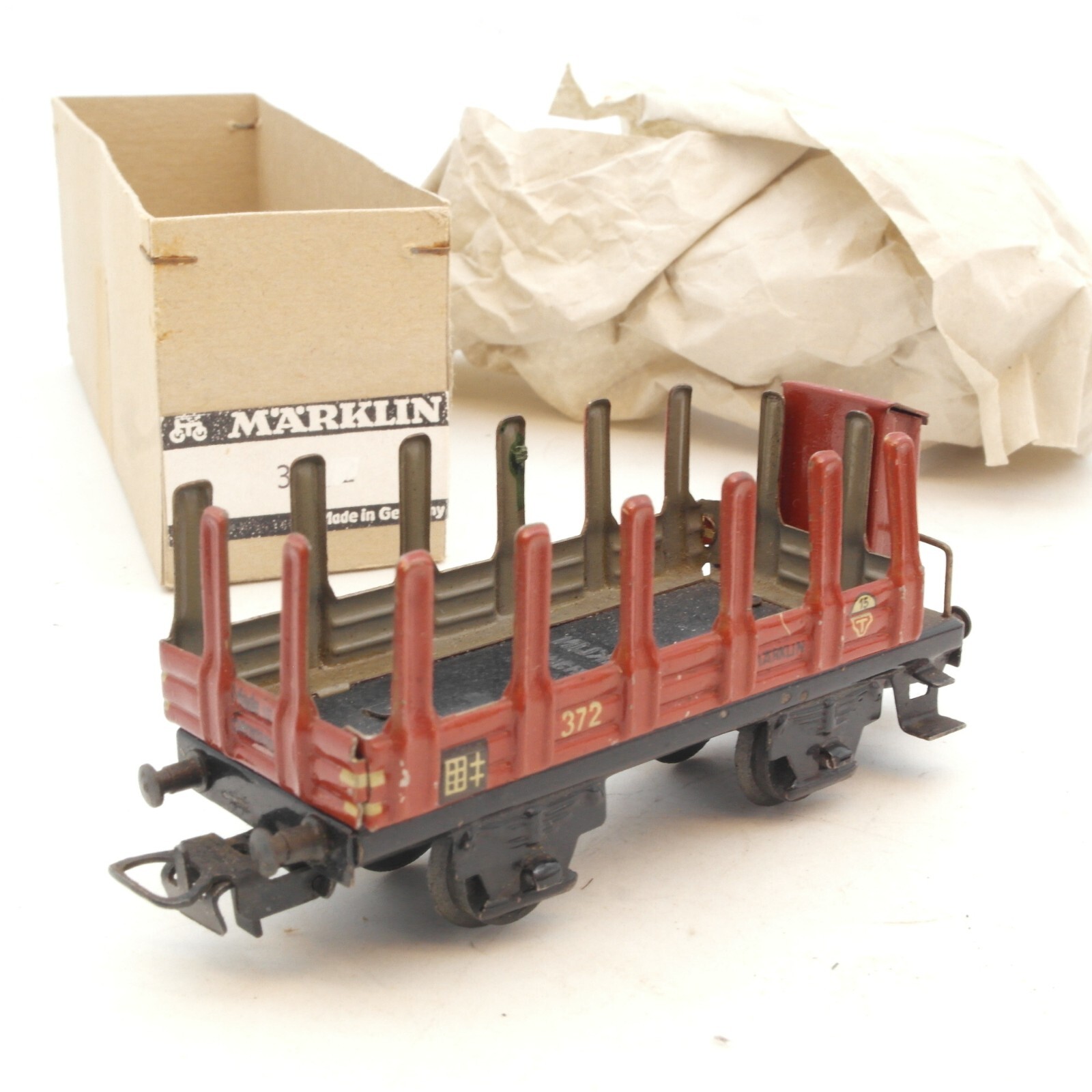 Märklin H0 372 Rungenwagen mit Bremsehaus Blech in EVP RG2149 – Bild 3