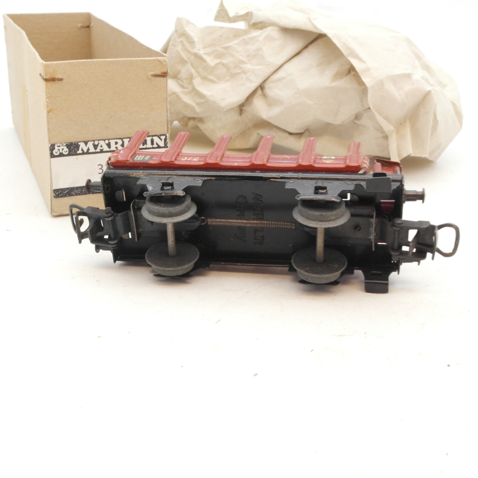 Märklin H0 372 Rungenwagen mit Bremsehaus Blech in EVP RG2149 – Bild 4