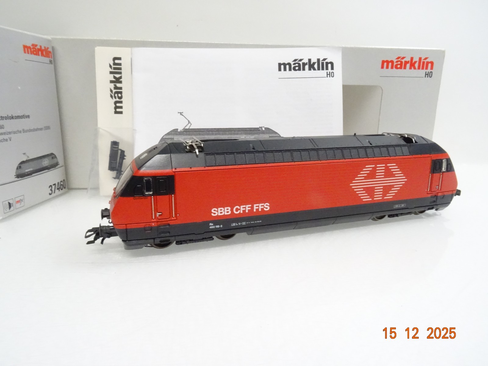 Märklin H0 37460 Schweiz E-Lok Re 460 118-3 der SBB Sound Mfx in OVP JL5087
