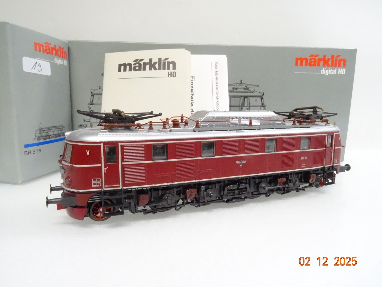 Märklin H0 3769 E-Lok E 19 12 der DRG Digital in OVP JL4832