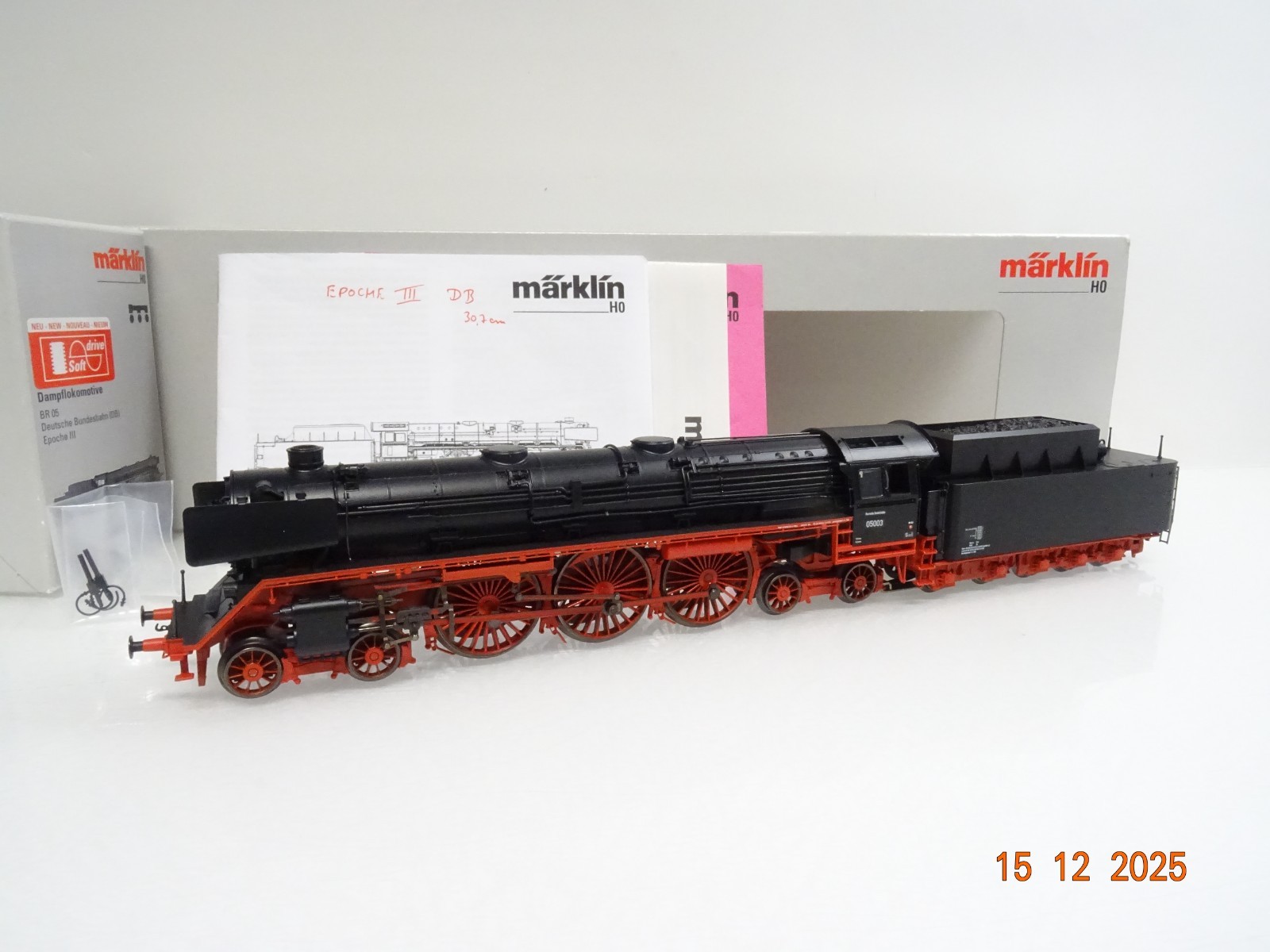 Märklin H0 39050 Dampflok BR 05 003 der DB Sound Mfx SoftDrive in OVP JL5077