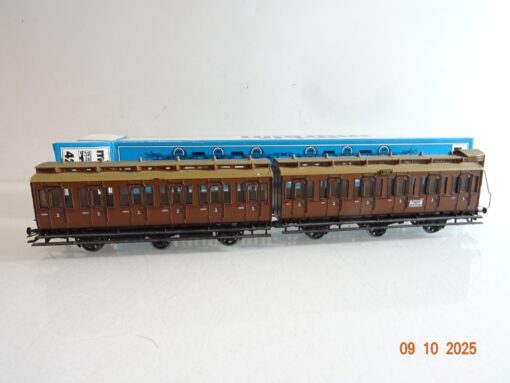 Märklin H0 4208 Doppel-Abteilwagen 3. Klasse der K.P.E.V. in OVP RR3858 – Bild 3
