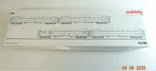 Märklin H0 42281 Leerkarton Schnellzug-Wagenset Glückauf in OVP PR8203