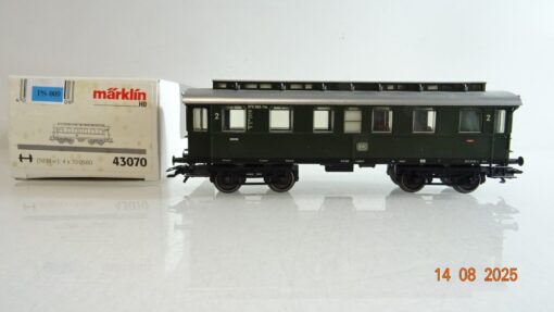 Märklin H0 43070 Personenwagen 2.Kl. der DB in OVP PR9544