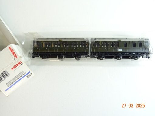 Märklin H0 4309 Abteilwagen Set 2 tlg. 3.Kl./Gepäckabt. in OVP PR6818