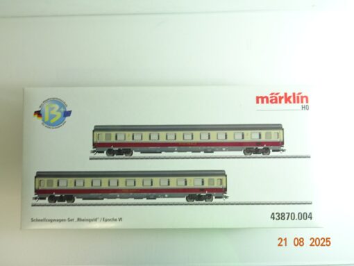 Märklin H0 43870.004 Schnellzugwagen Set Rheingold Leerverpackung s. Foto PK708