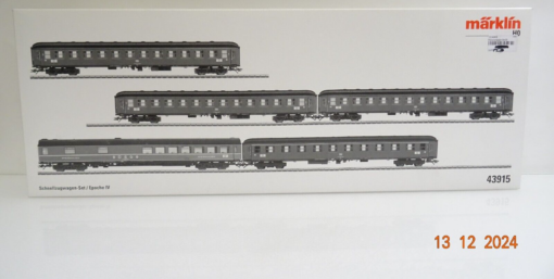 Märklin H0 43915 Schnellzugwagen-Set 5tlg. der DB Top in OVP LE7841 – Bild 3