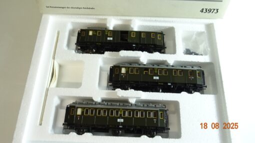Märklin H0 43973 Set Personenwagen der ehemaligen DR 3 tlg. in OVP PR9608