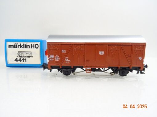 Märklin H0 4411 gedeckter Güterwagen mit Schlußlaterne der DB  in OVP PR6917 – Bild 3