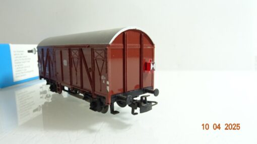 Märklin H0 4411 gedeckter Güterwagen mit Schlußlaterne der DB in OVP PR7081 – Bild 4