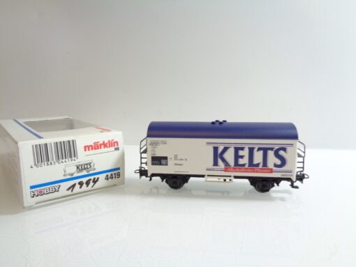 Märklin H0 4419 Gedeckter Bier-Kühlwagen Kelts in OVP F396