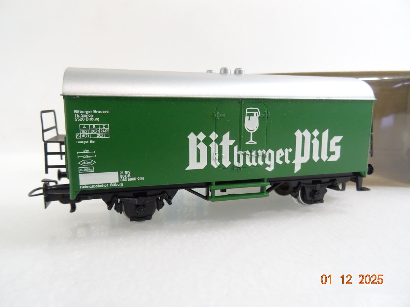 Märklin H0 4421 Kühlwagen Bitburger Pils der DB in OVP RR5110