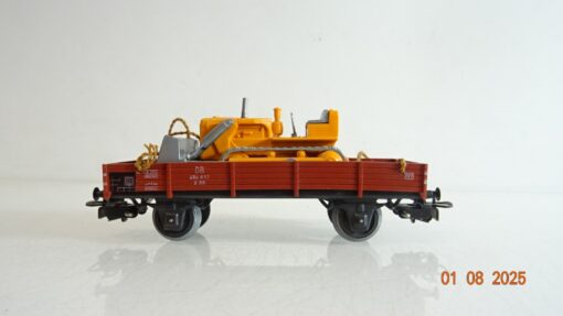 Märklin H0 4424 Niederbordwagen Planierraupe der DB PR9368 o. – Bild 3