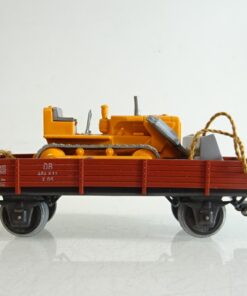 Märklin H0 4424 Niederbordwagen Planierraupe der DB PR9368 o.