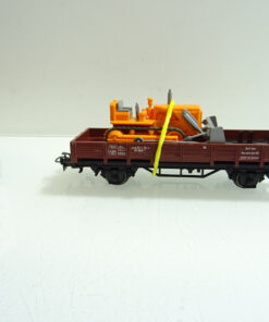 Märklin H0 4424 Niederbordwagen der DB mit Planierraupe in OVP AR6884