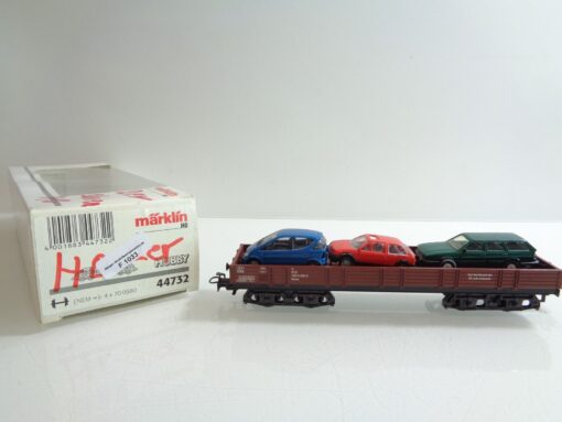 Märklin H0 44732 AC Autotransportwagen mit PKWs in OVP F1033