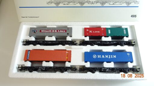 Märklin H0 4515 Wagen-Set Containertransport 4 tlg. der DB in OVP PR9626