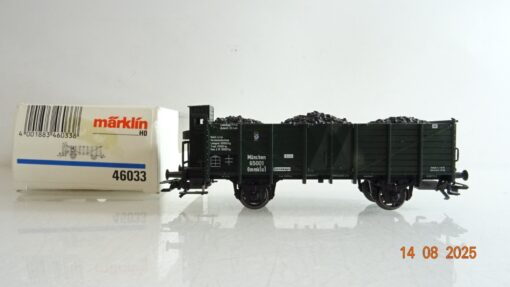 Märklin H0 46033 offener Güterwagen mit Kohle der K.Bay.Sts.B. in OVP PR9523