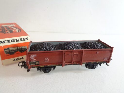 Märklin H0 4604 Hochbordwagen mit Ladung der DB in OVP RR4118