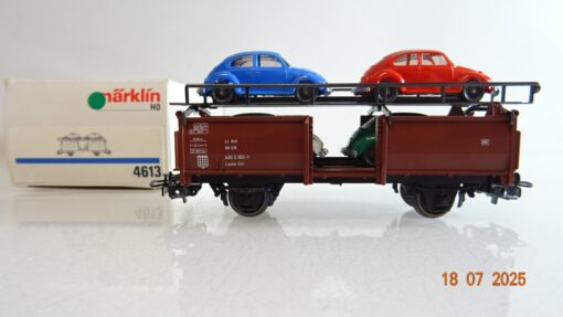 Märklin H0 4613 Autotransportwagen beladen der DB in OVP PR9083
