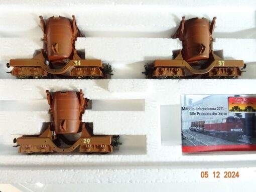 Märklin H0 46143 Roheisenwagen-Set 3 St. in OVP PR4548 – Bild 3