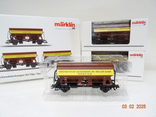 Märklin H0 46335 Schwenkdachwagen-Set 3 tlg. der DB  in OVP PR5694 – Bild 3