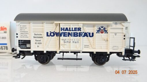 Märklin H0 4678 Bierwagen Haller Löwenbräu der DR in OVP PR8868 – Bild 3
