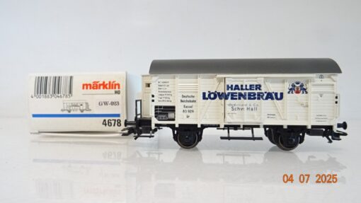 Märklin H0 4678 Bierwagen Haller Löwenbräu der DR in OVP PR8868