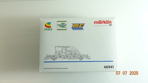 Märklin H0 46941 Niederbordwagen mit Feuerwehr Leerverpackung siehe Foto CK9413